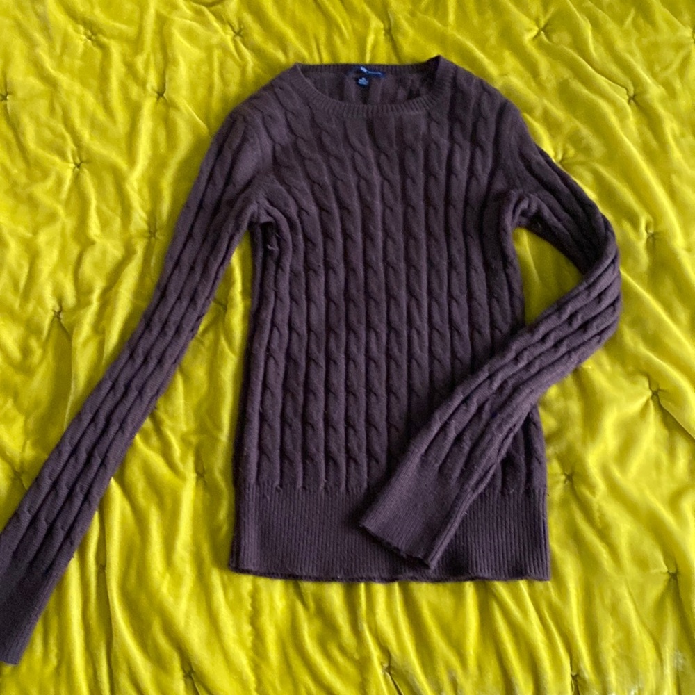 Cable knit sweater